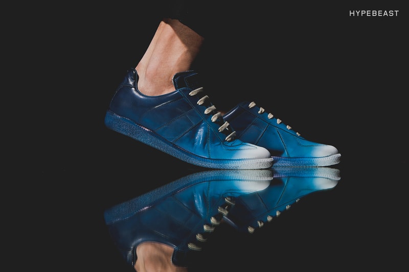 A Closer Look at the Maison Margiela Airbrush Blue Replica Sneaker