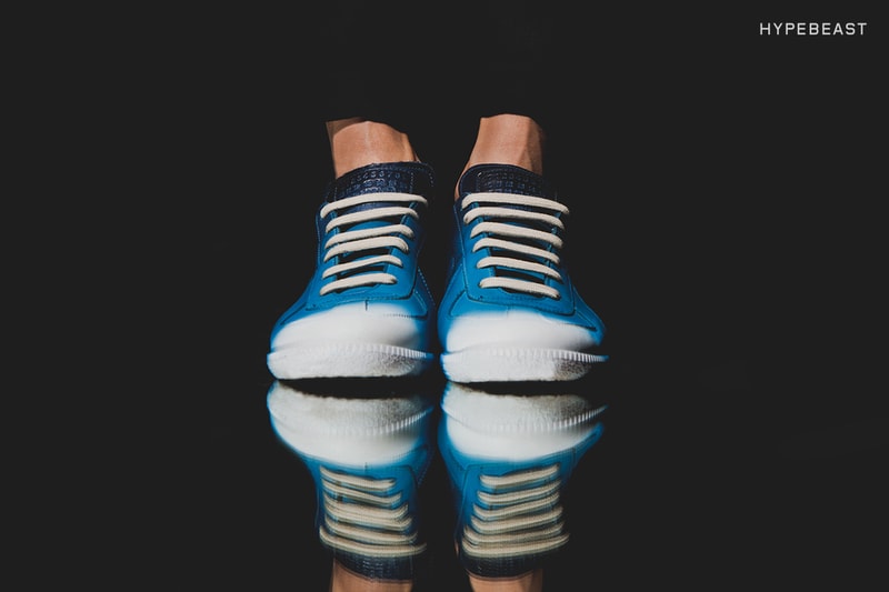 A Closer Look at the Maison Margiela Airbrush Blue Replica Sneaker