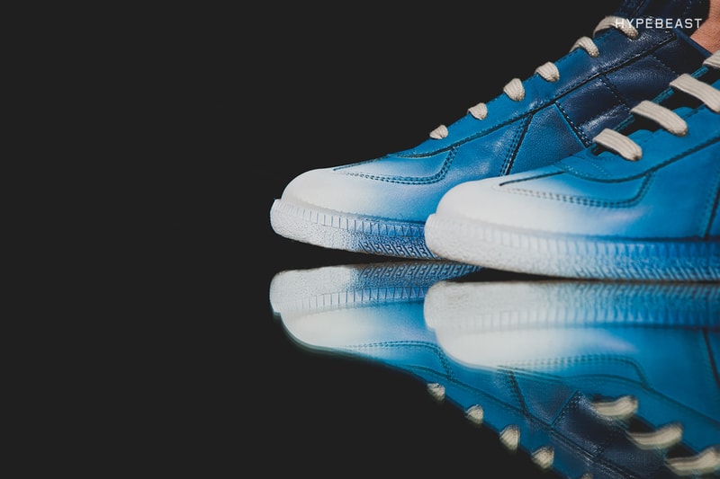 A Closer Look at the Maison Margiela Airbrush Blue Replica Sneaker