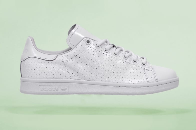 adidas stan smith white perforated