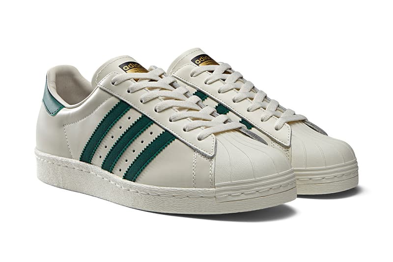 adidas gazelle silver green womens Adidas Superstar 82 White Dark Green main image 1