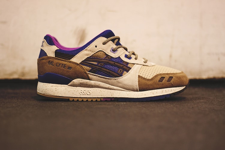 ASICS Gel Lyte III Light Brown/Dark Brown/Ink Blue