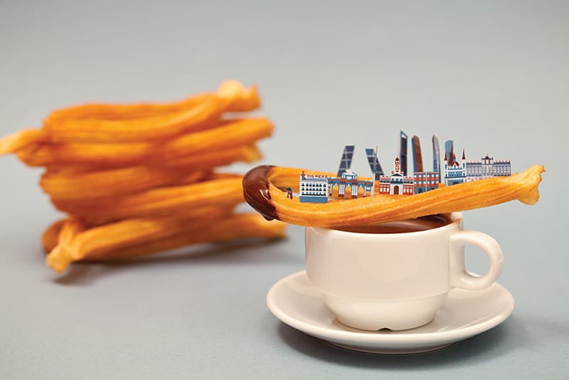 Brunch City Series: Miniature Cityscapes Made Out of Food
