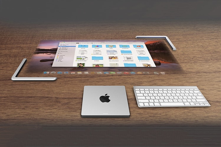 Desktop Touchscreen Visualized in Apple Lightmac Concept
