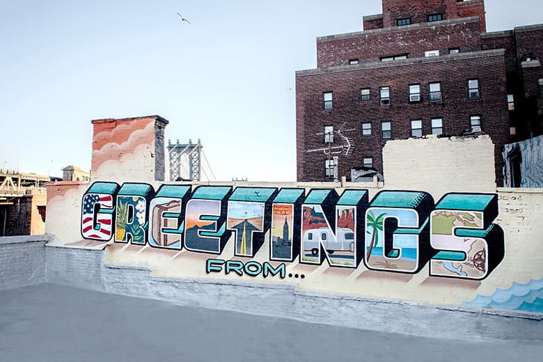 Graffiti Artist to Cross America Painting "Greetings From" Murals