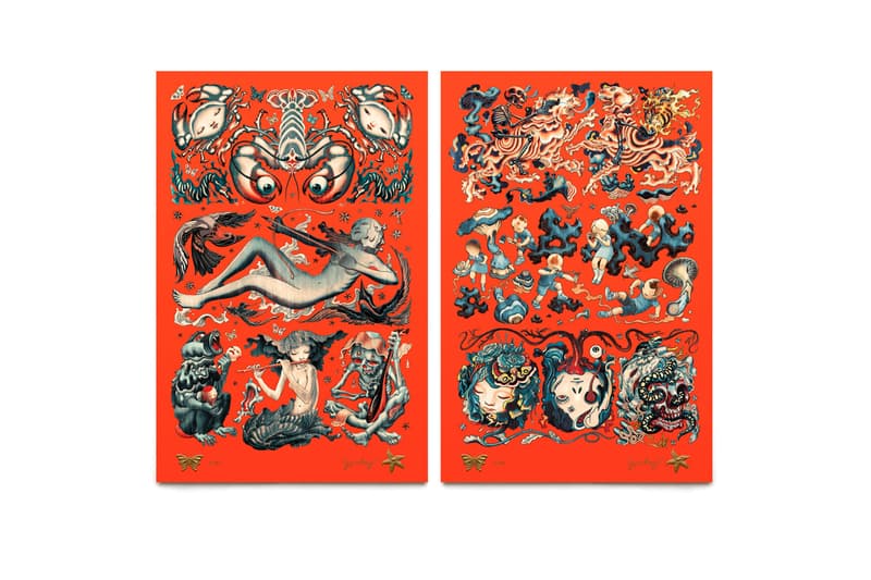 James Jean 'Flash' Print Set & Temporary Tattoos