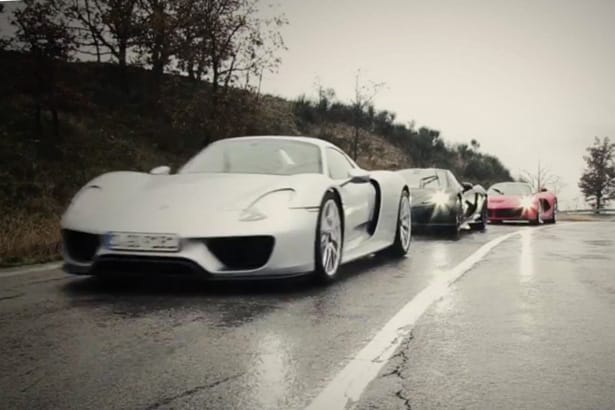 LaFerrari vs. Porsche 918 vs. McLaren P1 for Top Gear