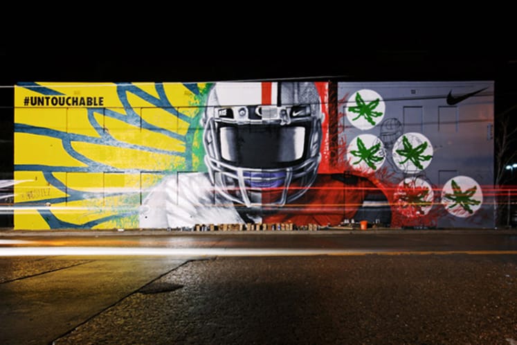 Nike x Madsteez '#Untouchable' Mural For Dallas College Football Championship