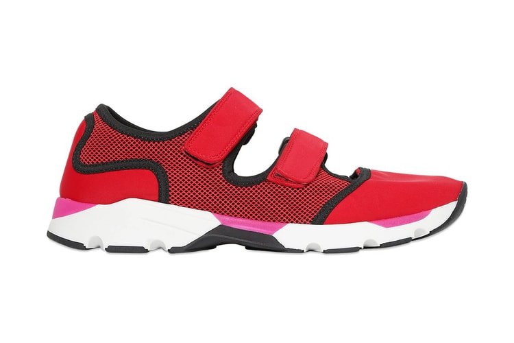 Marni Cotton & Light Nylon Running Sneakers