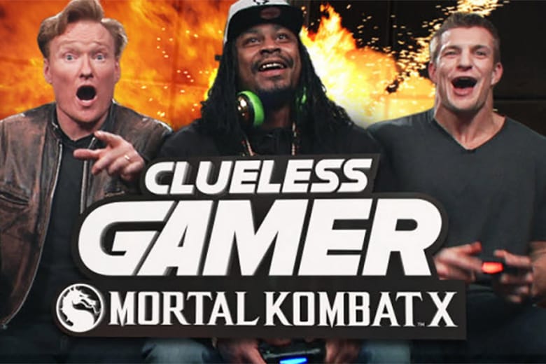 Marshawn Lynch & Rob Gronkowski Play 'Mortal Kombat X' with Conan O'Brien