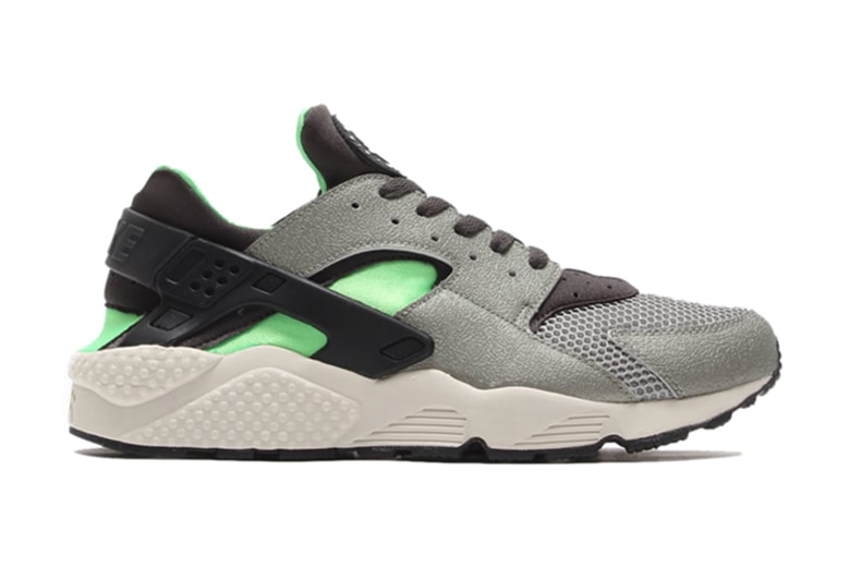 Nike Air Huarache Mine Grey/Midnight Fog-Poison Green-Black