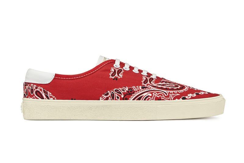 Saint Laurent "Paisley" Sneakers and Accessories