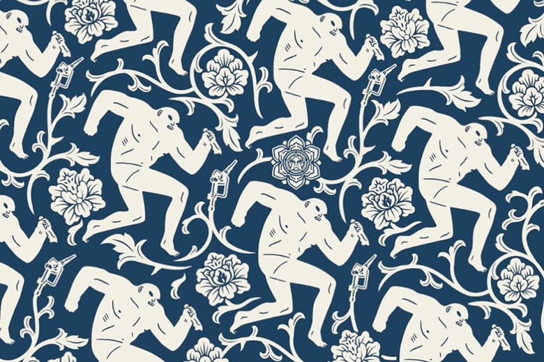 Shepard Fairey x Cleon Peterson "Pattern of Corruption" Prints