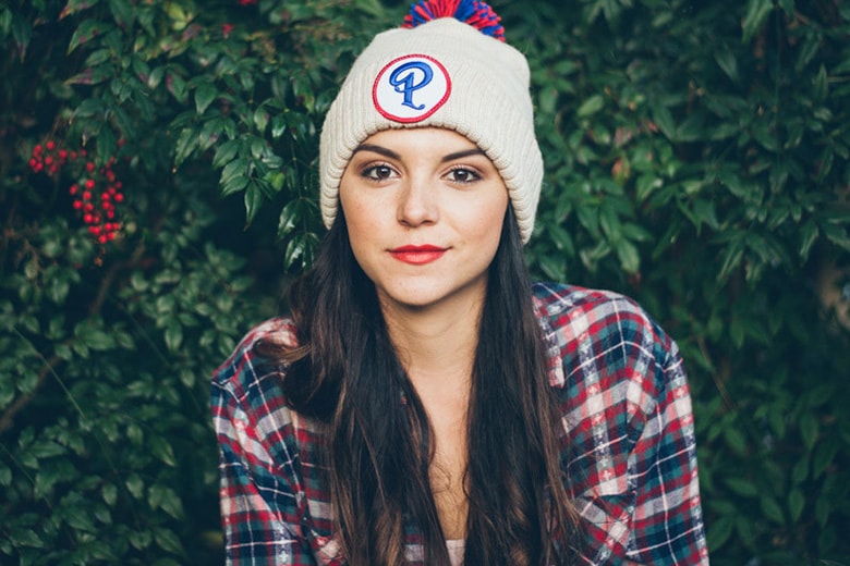 Sneaker Politics x Mitchell & Ness Patriot Beanie with Pom "Oatmeal" 