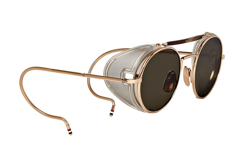 Thom Browne Round-Frame Gold-Tone Sunglasses