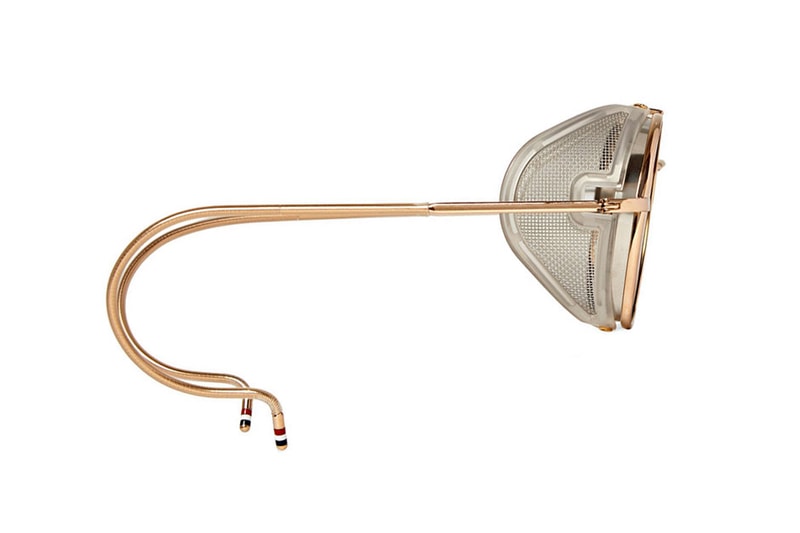 Thom Browne Round-Frame Gold-Tone Sunglasses