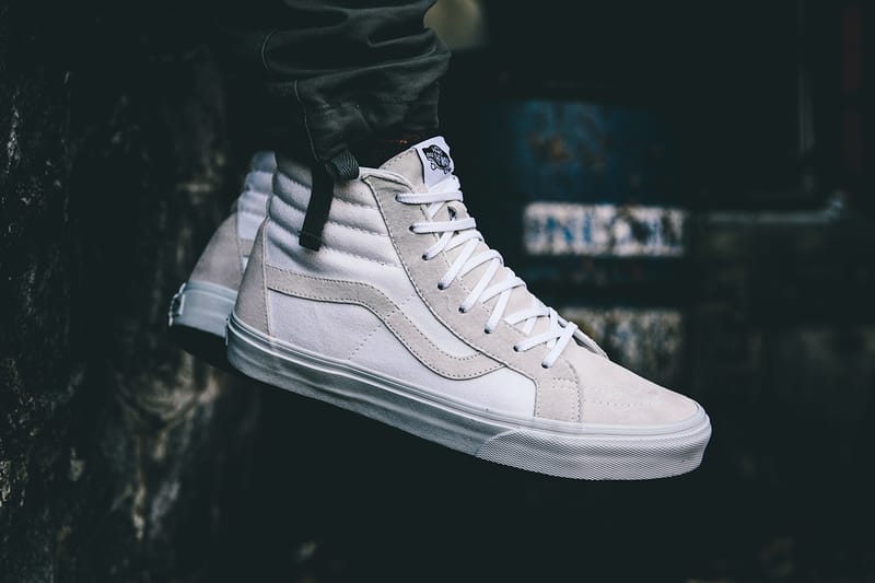 vans sk8 hi reissue true white