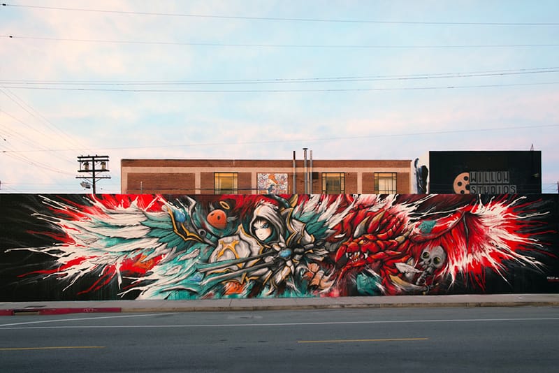 Watch Meggs Paint a Massive Mural Inspired by Summoners War