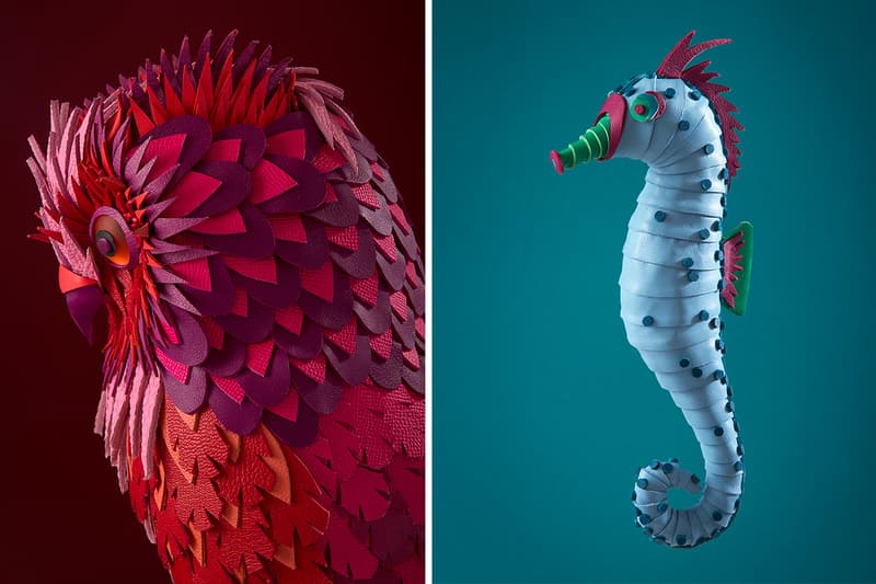 Zim & Zou Fills Hermès' Cabinet of Curiosities with Leather Creatures