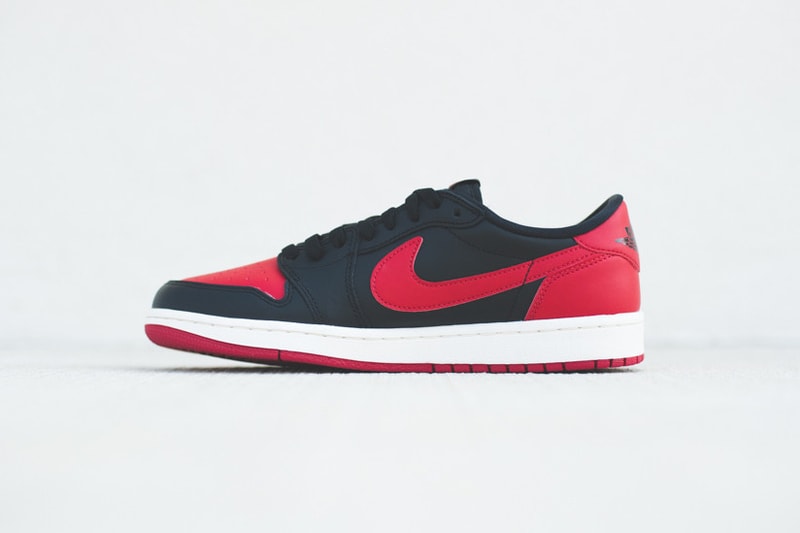 A Closer Look at the Air Jordan 1 Retro Low OG Black/Varsity Red-Sail
