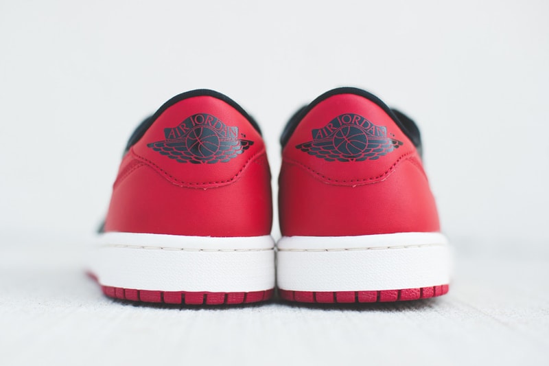 A Closer Look at the Air Jordan 1 Retro Low OG Black/Varsity Red-Sail