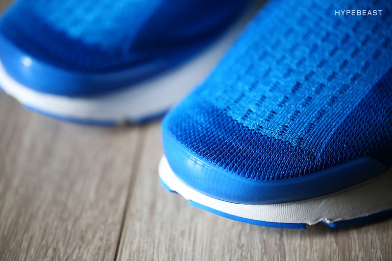 A Closer Look at the fragment design x NikeLab Sock Dart "Pool Blue"