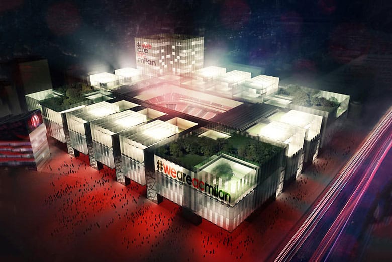 AC Milan to Expand Into a 48,000-Person Stadium Disguised as a Mall