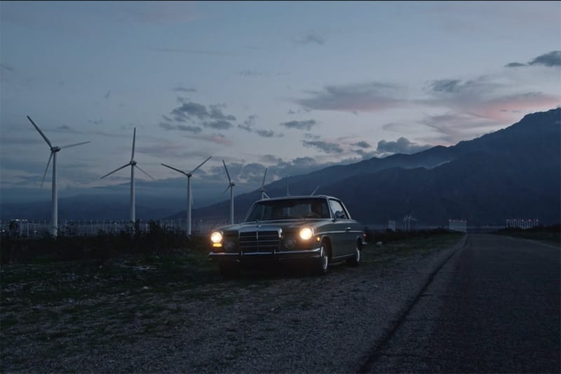Belstaff x MR PORTER : ON THE ROAD 2 with a 1973 Mercedes-Benz 250C Coupé