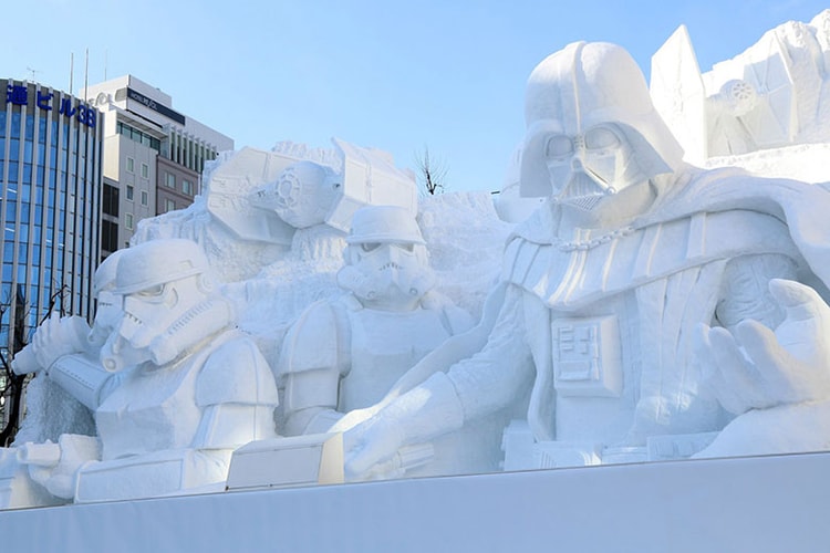 Building-Sized Star Wars Snow Sculptures Built for Sapporo Snow Festival