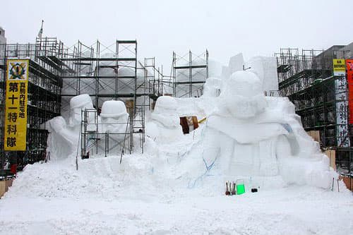 Building-Sized Star Wars Snow Sculptures Built for Sapporo Snow Festival