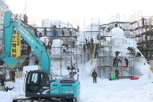 Building-Sized Star Wars Snow Sculptures Built for Sapporo Snow Festival