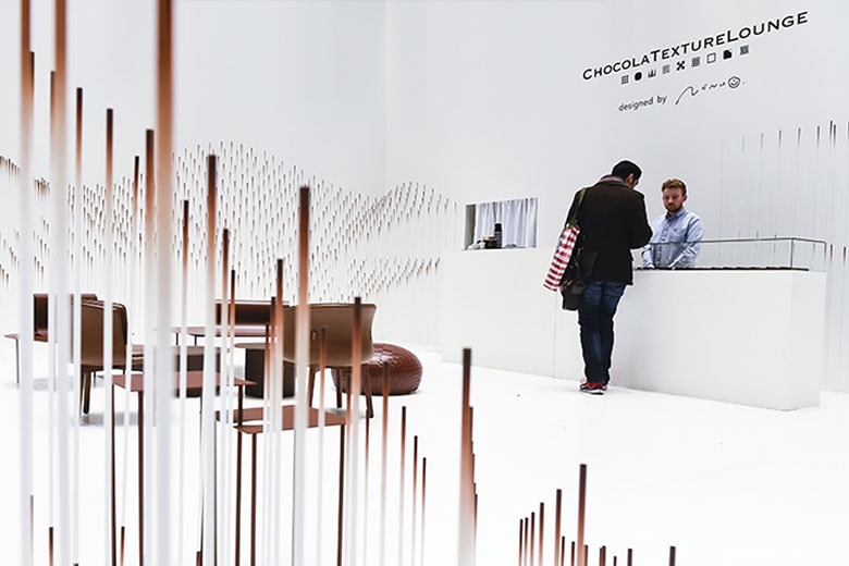 ChocolaTextureLounge Installation by Nendo