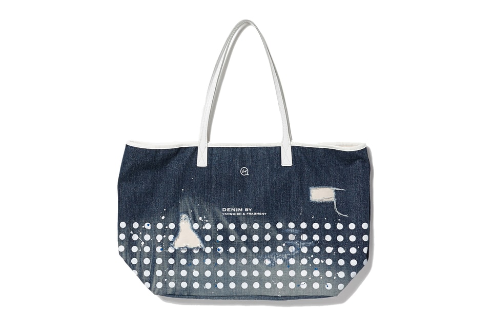 DENIM BY VANQUISH & FRAGMENT Damaged Denim Tote | Hypebeast