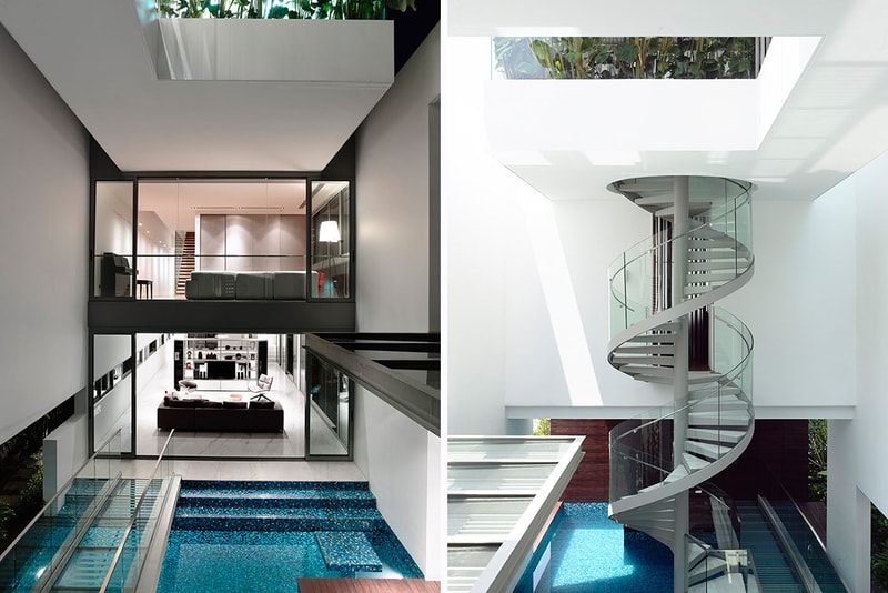 HYLA Architects Designs Three-Story Home Around Spiral Staircase