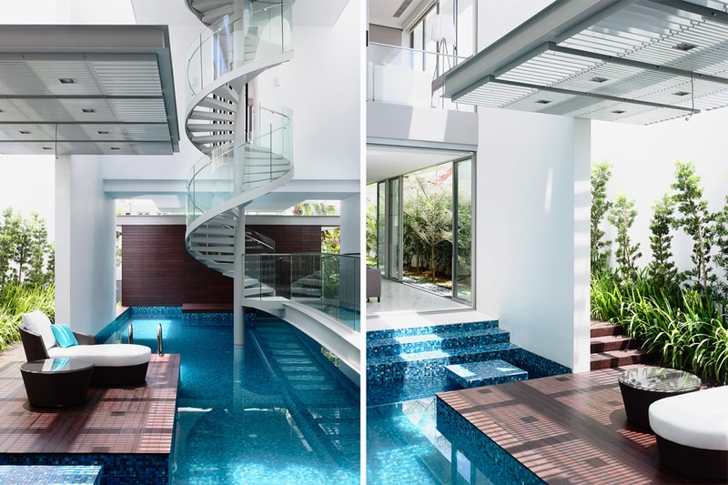 HYLA Architects Designs Three-Story Home Around Spiral Staircase