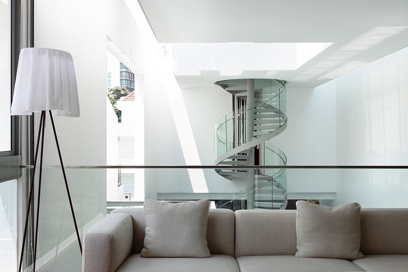 HYLA Architects Designs Three-Story Home Around Spiral Staircase