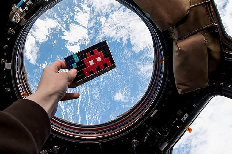 Invader Invades the International Space Station