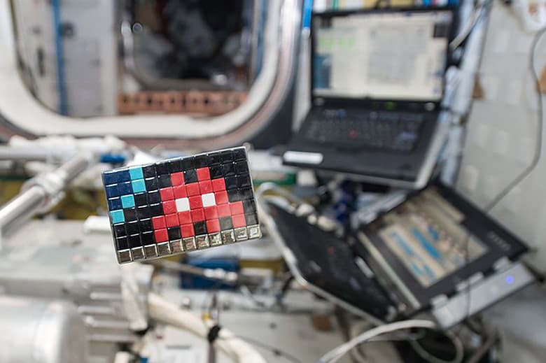 Invader Invades the International Space Station