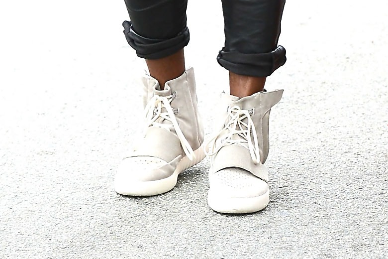 Kanye West is Seen in His New adidas Yeezy 750 Boost
