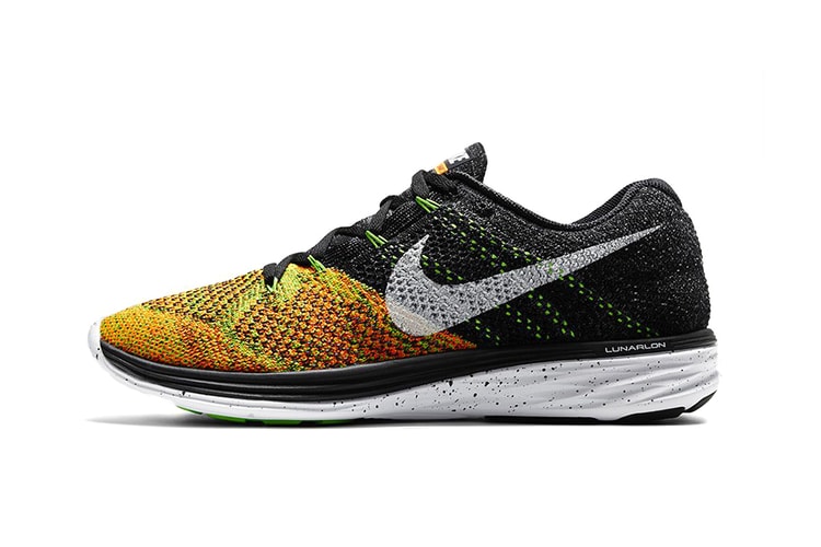 Nike Flyknit Lunar 3 Black/Electric Green