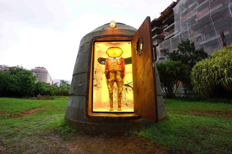 OSGEMEOS Hide a Sculpture in Pascali Semerdjian's Military Bunker