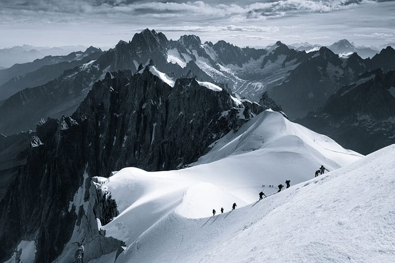 People in the Alps Photography