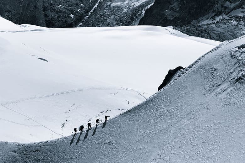People in the Alps Photography