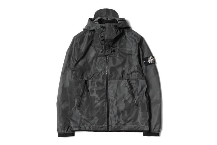 Stone Island Flowing Camo Reflex Mat Hooded Jacket