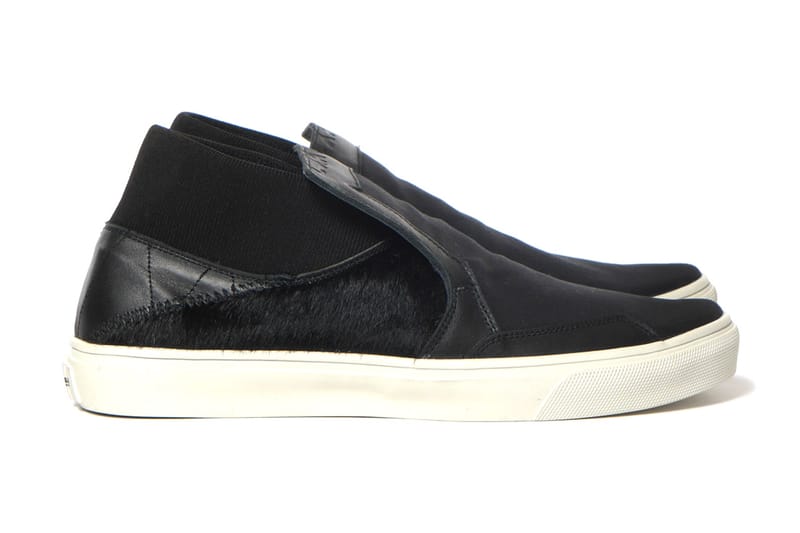 Stone Island Shadow Project Step-on Slip-On 3_Canvas "Leather/Pony Hair" 