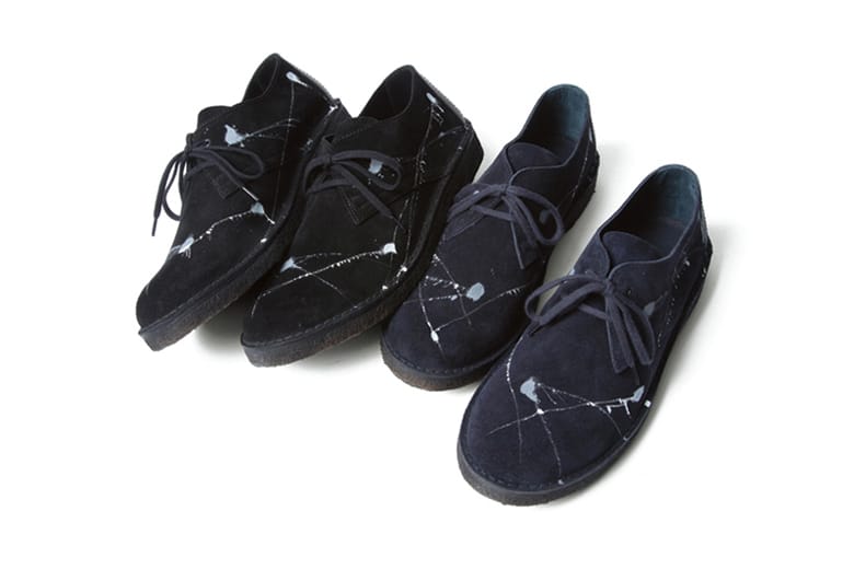 uniform experiment Dripping Low Cut Suede Shoes