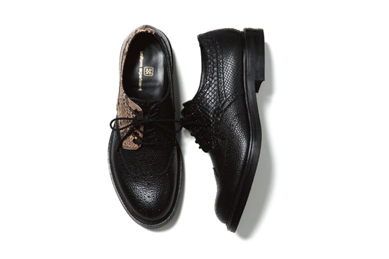uniform experiment 2015 Spring/Summer Python Wing Tip Shoes