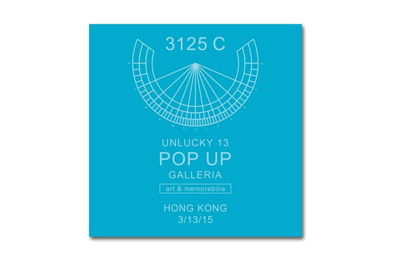 3125C "Unlucky 13" Pop-Up Galleria in Hong Kong