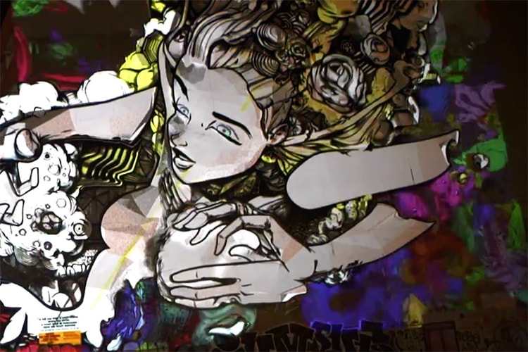 SOFLES' 3D Mapping Graffiti Mural On Five-Storey Building