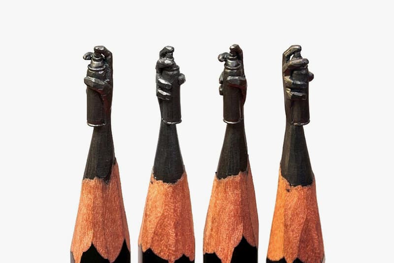 Intricate Hand-Carved Sculptures Made of Pencil Lead